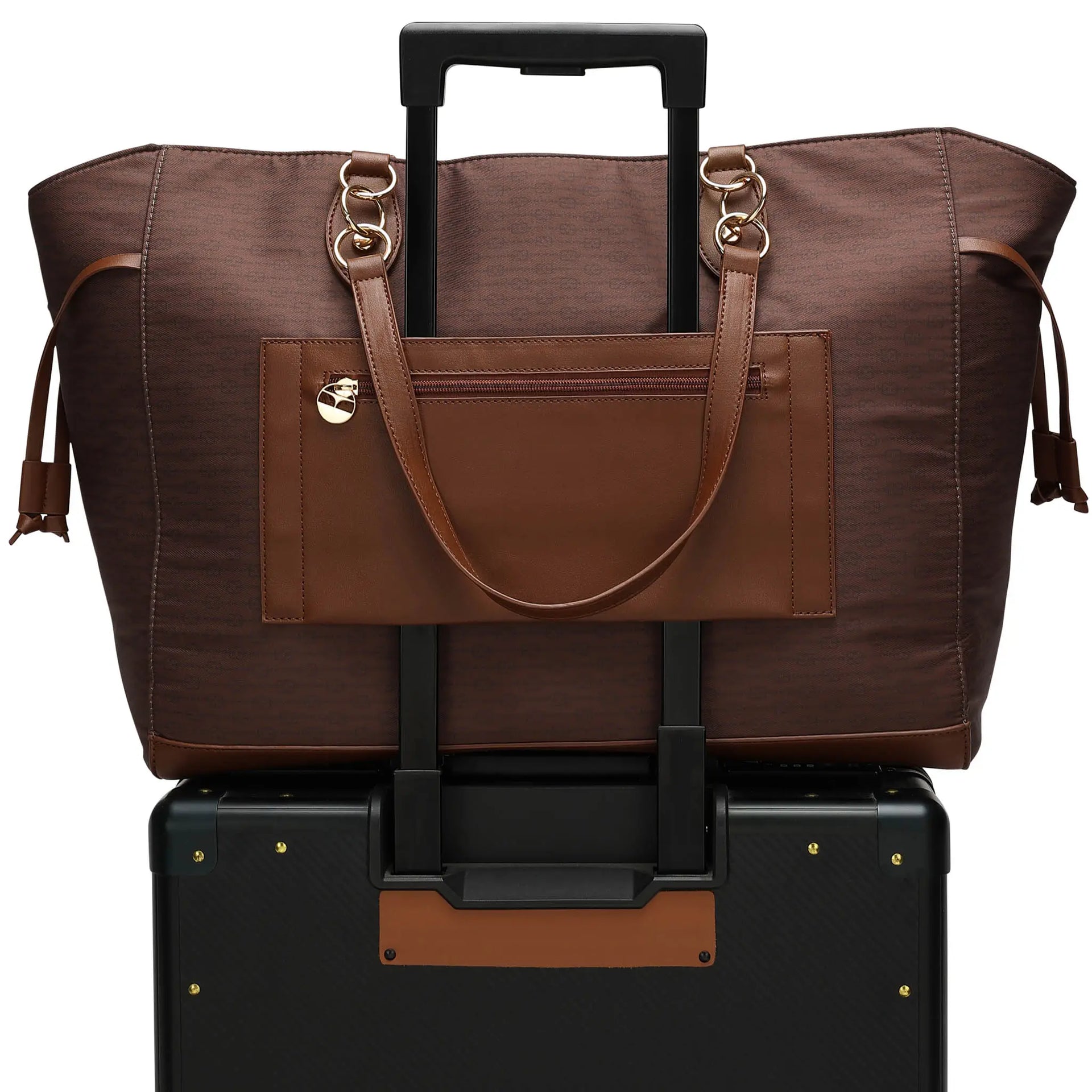 Eleganza 32L Monogram Weekender Tote Bag