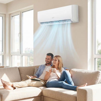 EcoGuard Series 9000 BTU 20 SEER2 208-230V Mini Split Air Conditioner and Heater