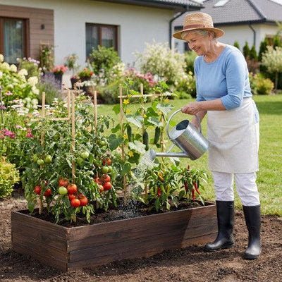 Elevated Wooden Garden Planter Box Bed Kit