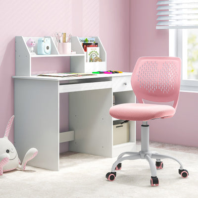 Ergonomic Children Study Chair with Adjustable Height-Light Pink