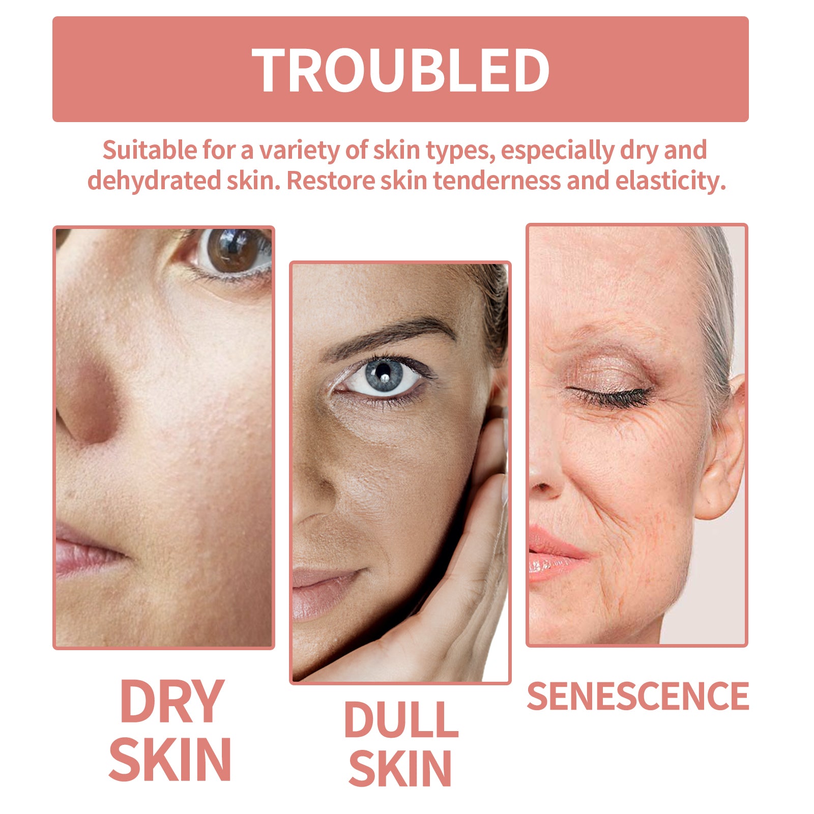 Squalane Vc Rose Moisturizing Cream, Anti Dull Moisturizing Firming Brightening Face Cream
