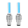 FORAUTO 2PCS Car Wheel LED Light Motocycle Bike Light Tire Valve Cap Decorative Lantern Tire Valve Cap Flash Spoke Neon Lamp