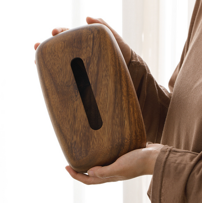 Solid wood tissue box simple household paper box hotel dining table office wooden paper box