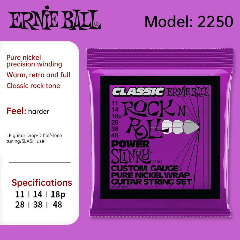 EB Regular Slinky Classic pure nickel electric guitar strings, 10 - 46 gauge (P03251)
