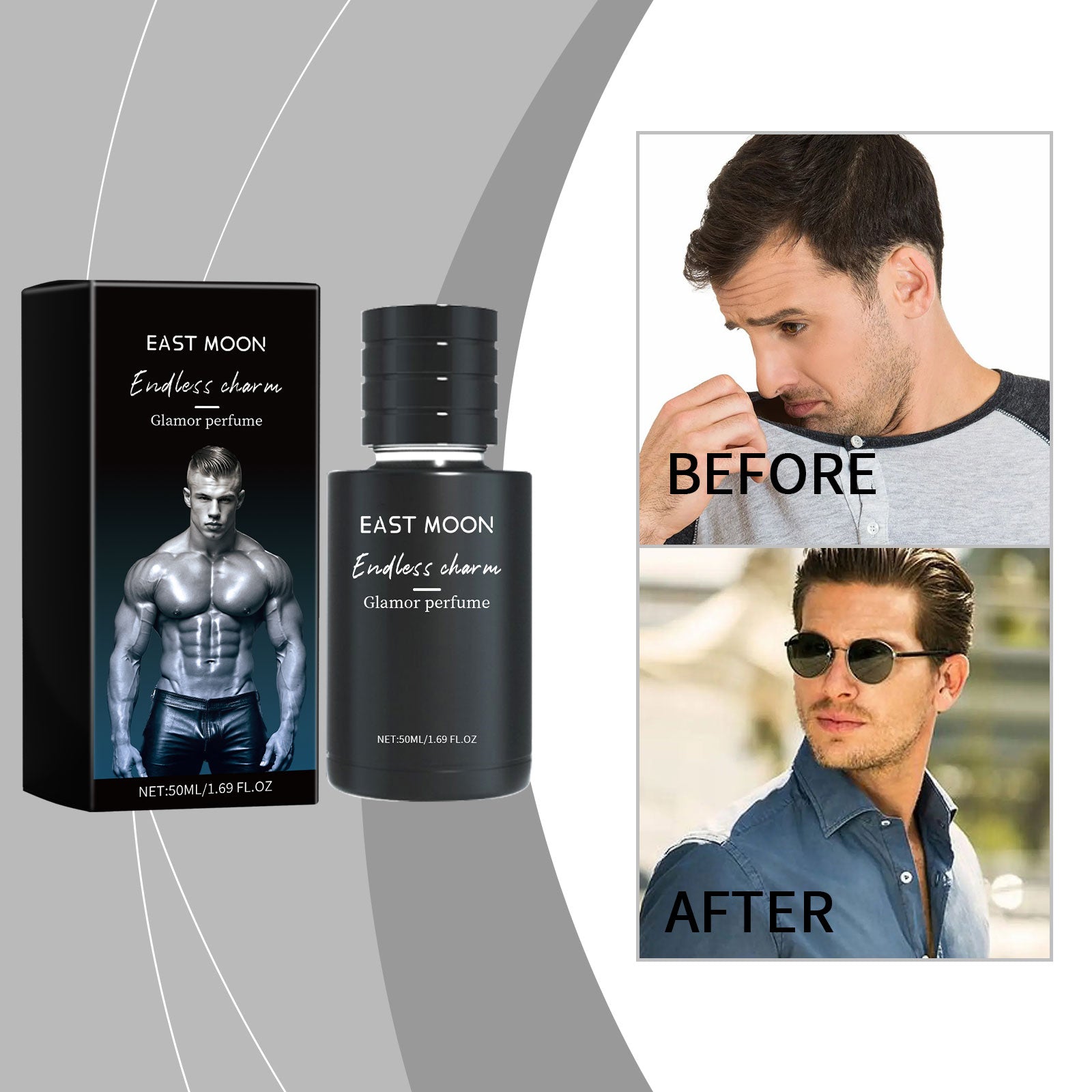 Attractive Men Light Scent, Exude Charming Date Fragrance Fragrance Portable Sandalwood Perfume