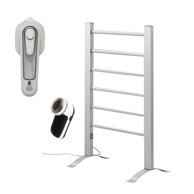 🧺 Pursonic Ultimate Laundry & Fabric Care Bundle – Mini Iron, Fabric Shaver & Electric Towel Warmer