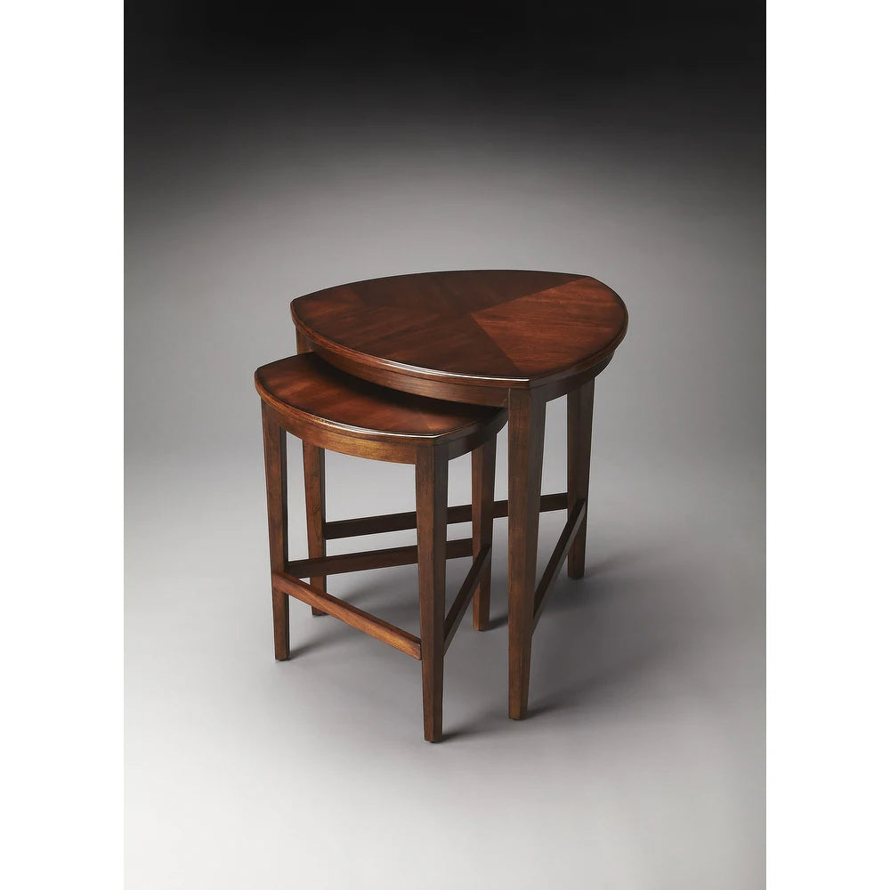 Finnegan Triangle Nesting Tables - Antique Cherry