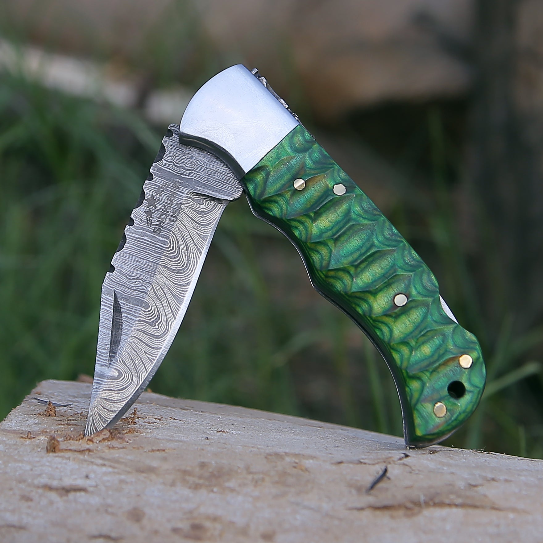 Ironclad Pocket Knife with Pakka Wood Handle