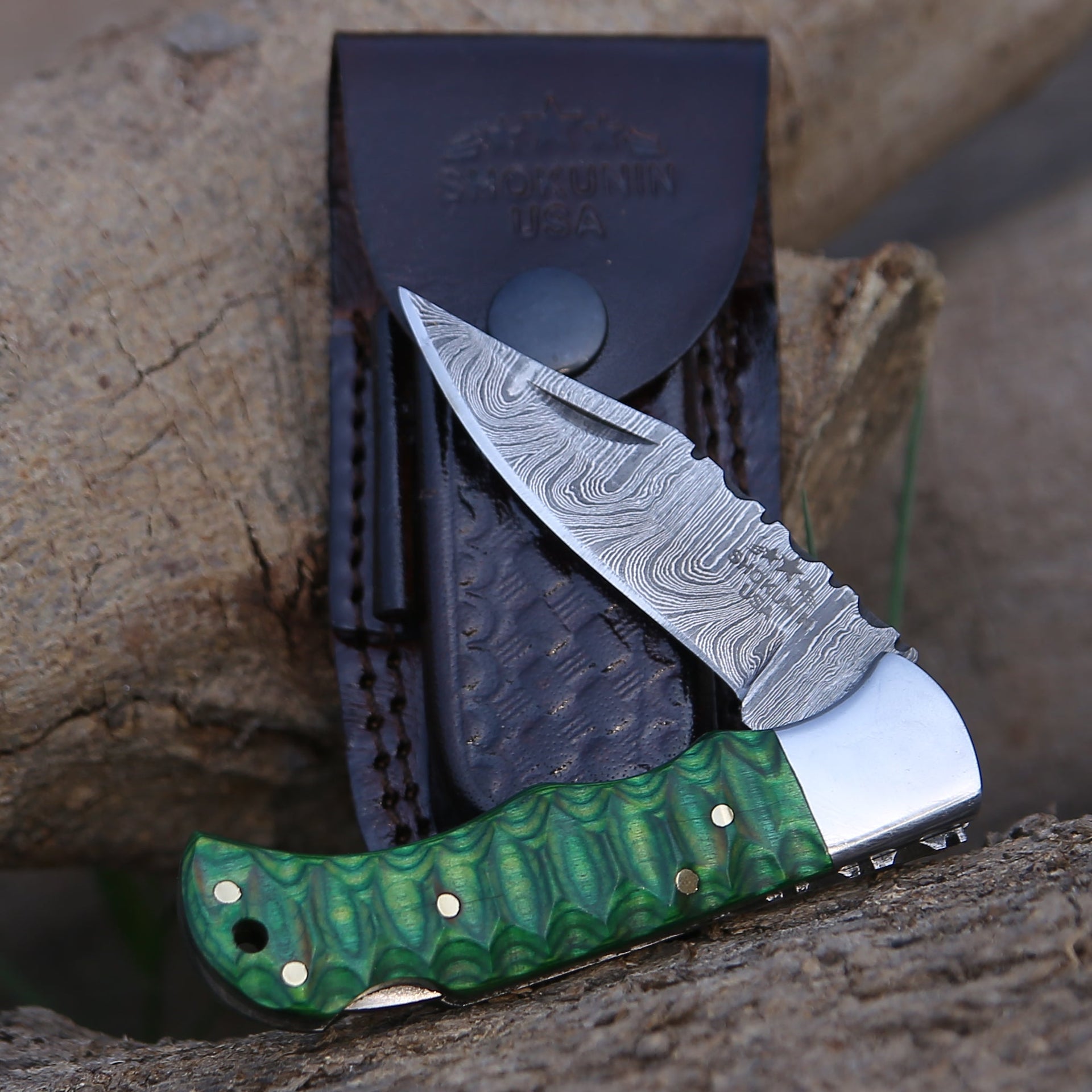 Ironclad Pocket Knife with Pakka Wood Handle