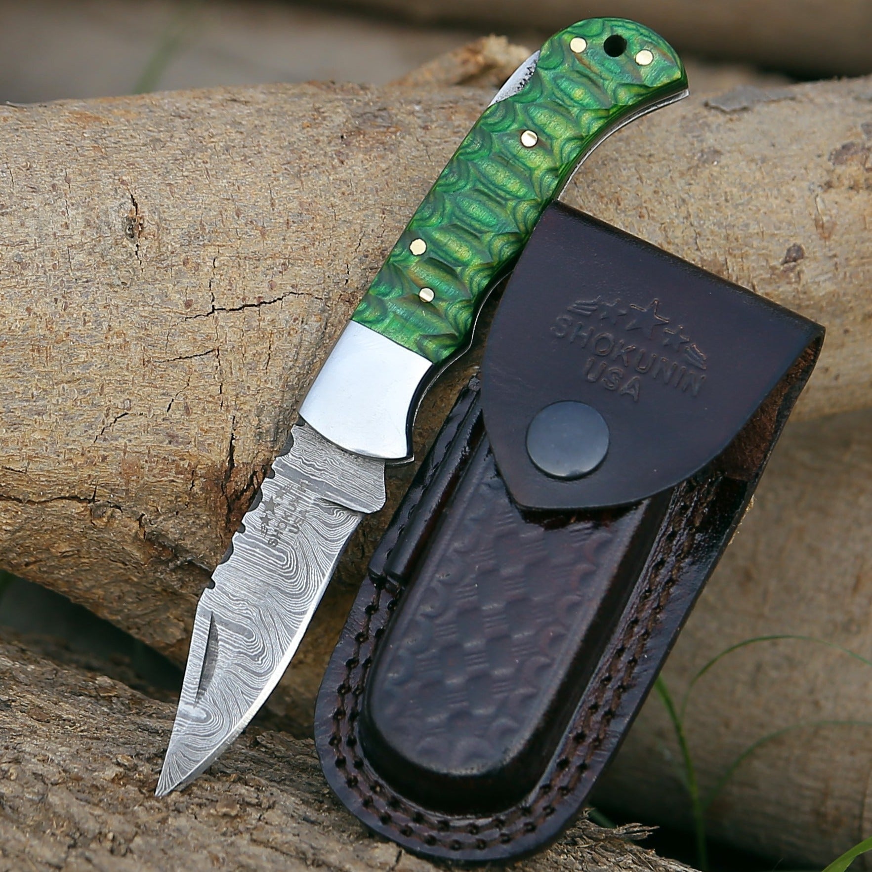Ironclad Pocket Knife with Pakka Wood Handle