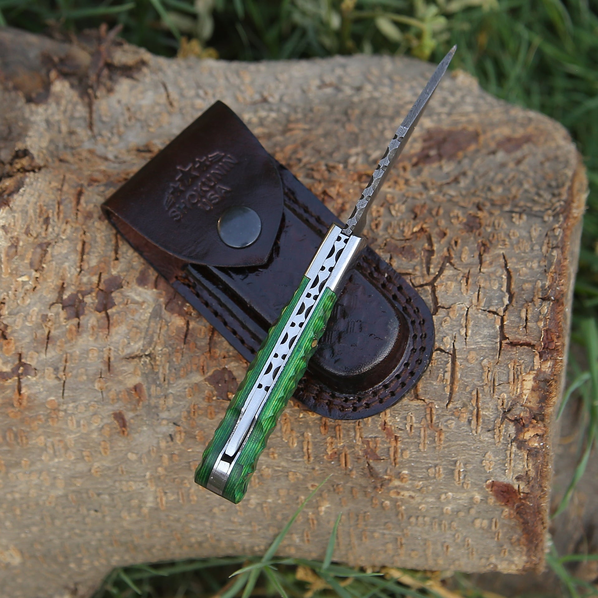 Ironclad Pocket Knife with Pakka Wood Handle