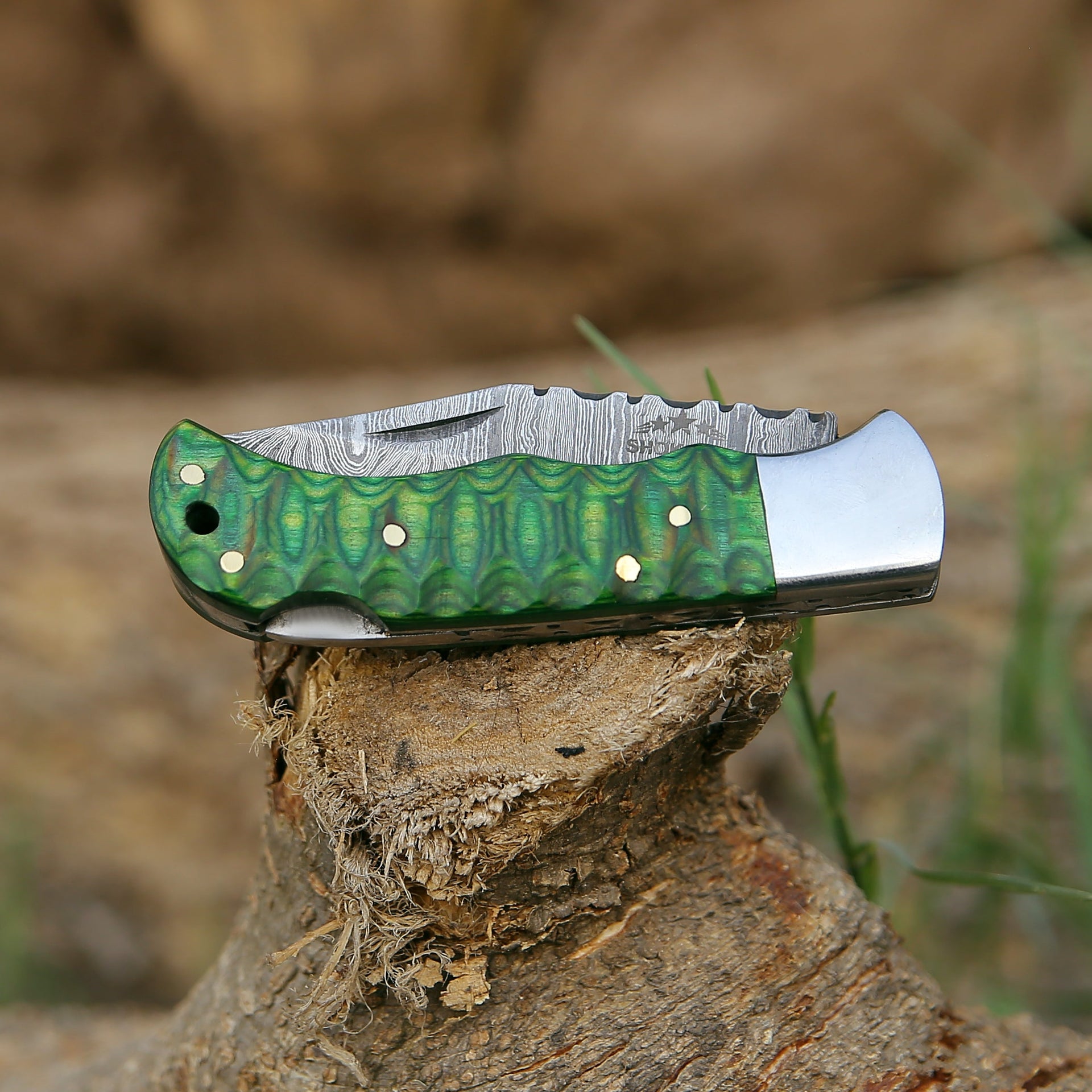 Ironclad Pocket Knife with Pakka Wood Handle