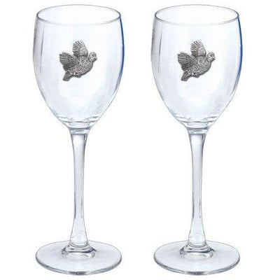 Bobwhite Quail Goblets (Set of 2)