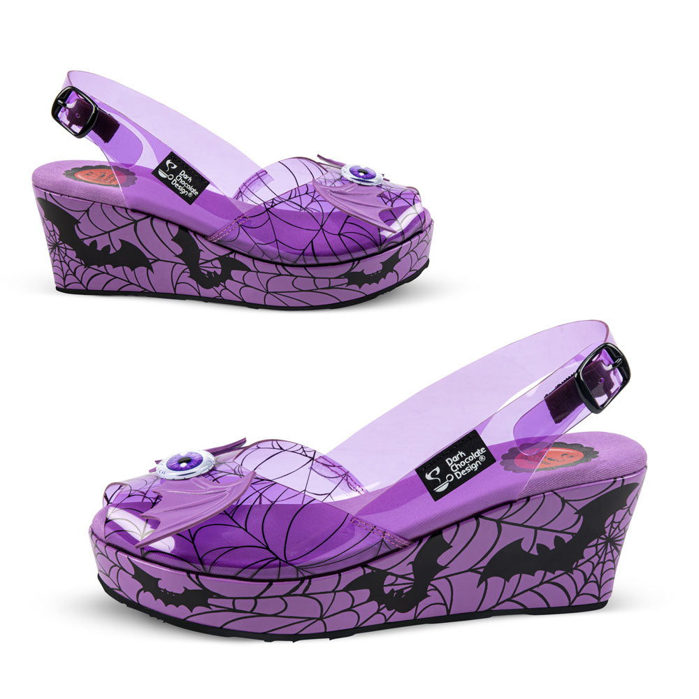Chocolaticas® GLOOMY GAZE Women's Wedge Sandal