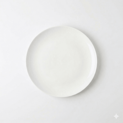 Angelic White Bread and Butter Plates - Set of 4