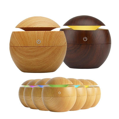 USB Aroma Humidifier Essential Oil Diffuser Ultrasonic Cool Mist Air Purifier 7 Color Change LED Night Light