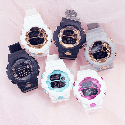 Electroic Shock Digital Watch Unisex Sports Waterproof Watch With LED Colorful Mode Wristwatch For Men and woman