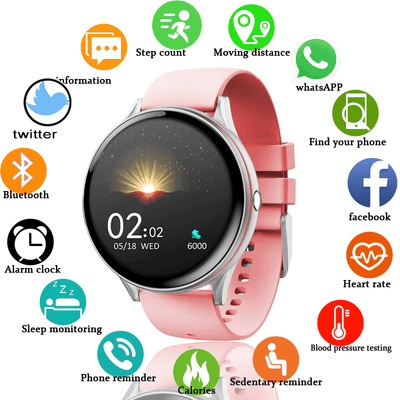 Smart watch With Heart Rate Blood Pressure Monitoring Fitness Tracker Smart Watch For IOS and Android phones