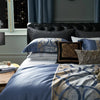 Blue Gradient Geometry Modern Abstract Art Luxury Duvet Cover set Premium High End 1200TC Cotton Soft 4Pcs Bedding set Bed Sheet