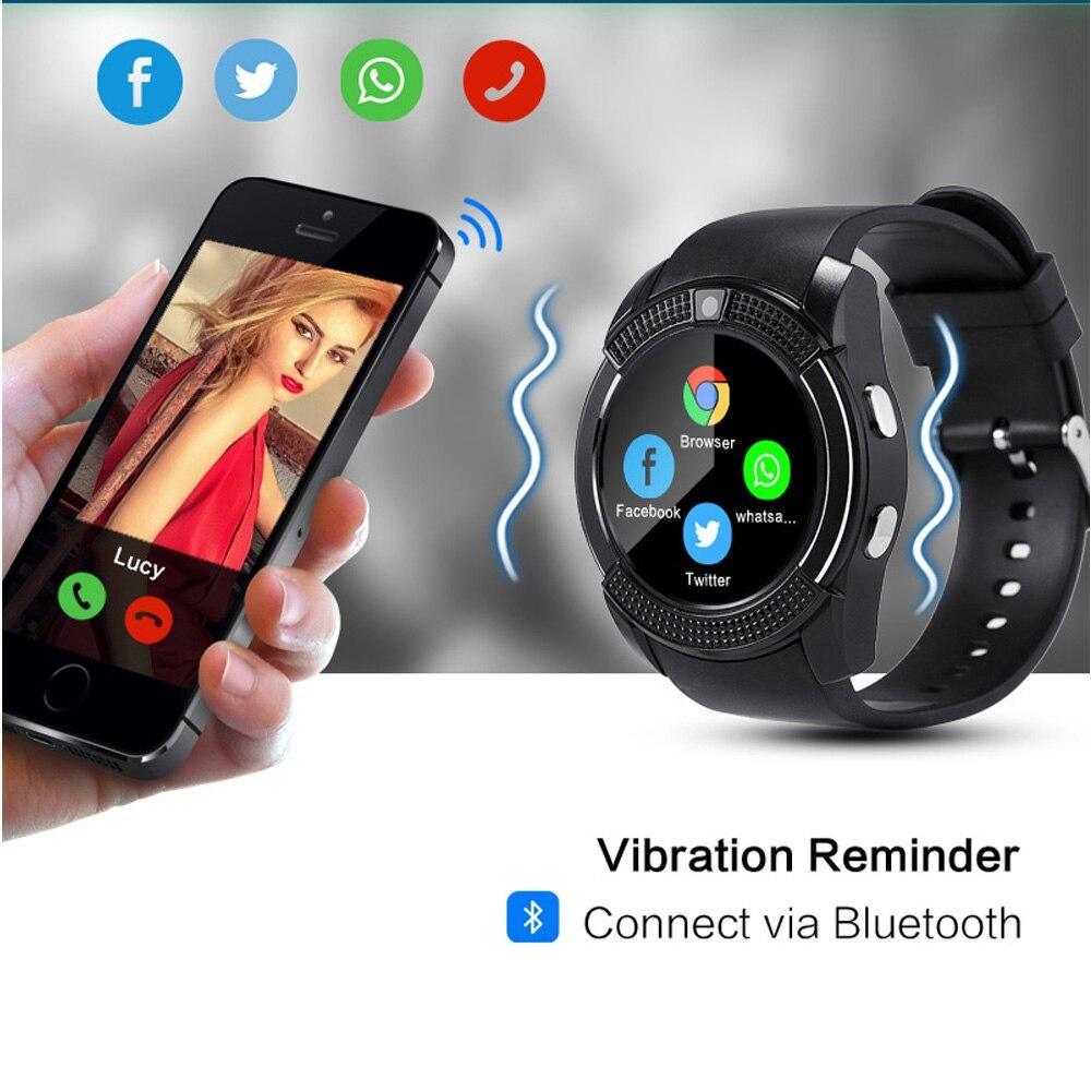 Famous Sport Men Smart Watch WIth SIM card For Android and IOS sistems With Camera Rounded Answer Call Dial Call Smartwatch and Heart Rate Fitness Tracker