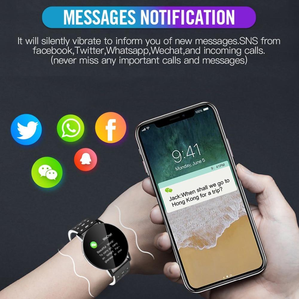 New Bluetooth Smart Watch For Men and Woman With Multifunction Blood Pressure Smartwatch Sport Tracker Band For Android IOS and WhatsApp Connection