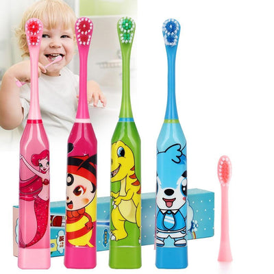 Cartoon Children Electric Toothbrush Double-sided Heads Electric Teethbrush Or Replacement Brush Perfect Electric Brush For Kids