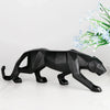 Black panther animal statue Resin abstract Geometric Style Decor Crafts Modern home livingroom office desktop Sculpture Ornament