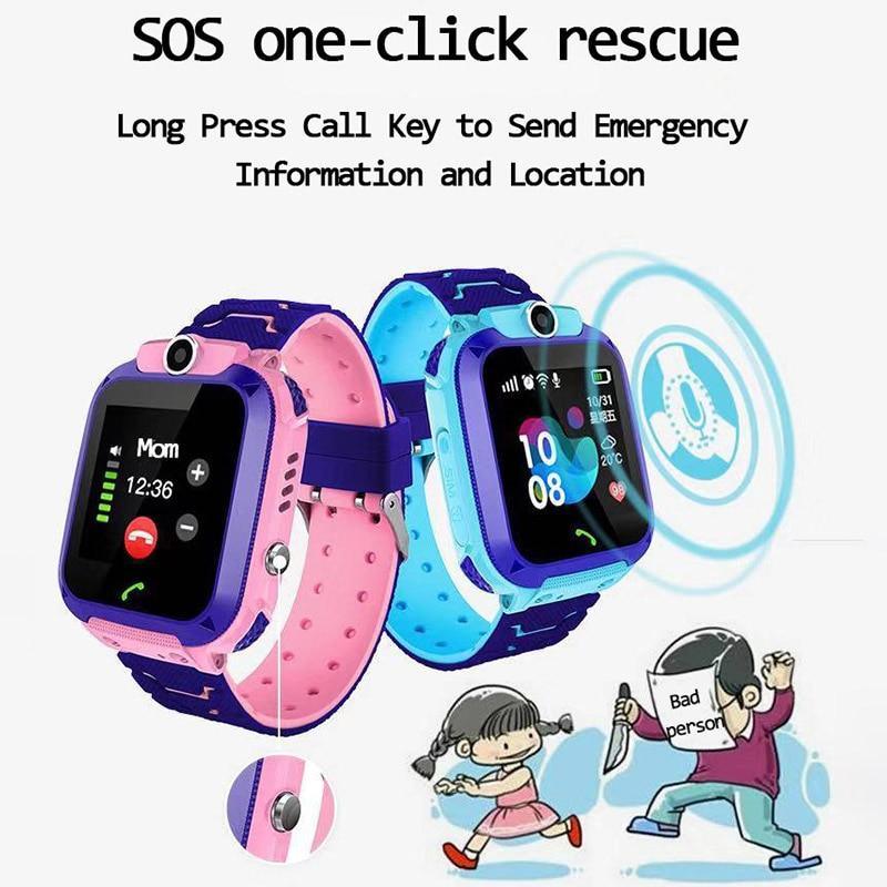 New Children's Smart Watch With SOS Smartwatch For Kids With Sim Card and Photo Camera Waterproof IP67 Protection Excelent Gift for Kids Support IOS and Android Sistems
