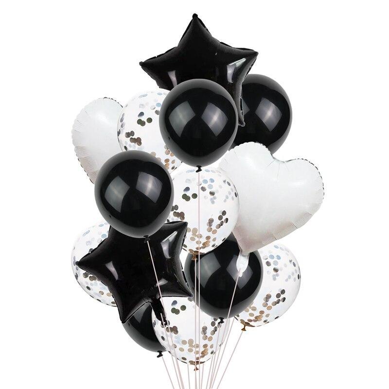 14Pcs Multi Confetti Balloons For Happy Birthday Party Balloons In Several Luxury Variant Helium Ballons For Celebrations for Boy Girls and Babies party