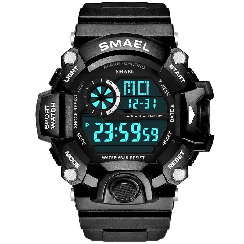 Digital Mens Sports Waterproof 50 M Watches With Auto Date relogio masculino Army Military Sports Unisex Watch