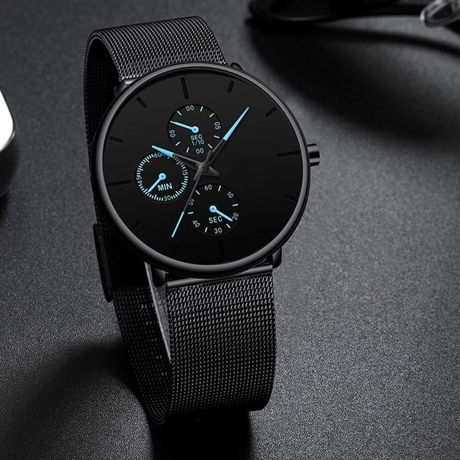 Relogio Masculino Unisex Woman and Men Quartz Watch In Casual Slim Mesh Style Designer Sport Watch