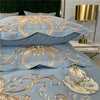 Luxury Embroidery European Style Cotton King Queen Size 4pcs Bedding Set Duvet Cover Bed Sheet Pillowcase 2020