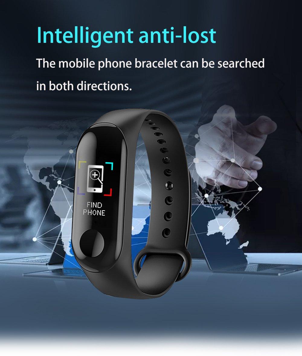 Proffesional Smart Sport Watch With Band Blood Pressure Monitor and Bracelet M3Plus Wristband for Men and Women In Modern Design