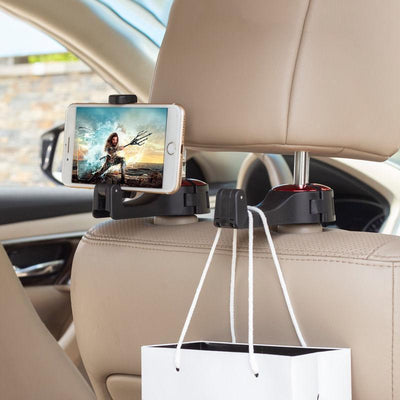 NEW Adjustable Car Headrest Hooks Mobile Stand Car Phone Holder Fastener Seat Back Hanger Clips For Bag Handbag Houseware For Phones