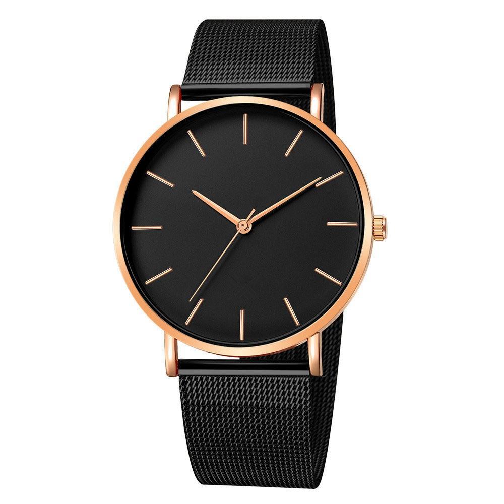 STEVVEX Women Watch Rose Gold Style Women's Mesh Belt ultra-thin Fashion para Luxury Wrist Watches For Women and Girls