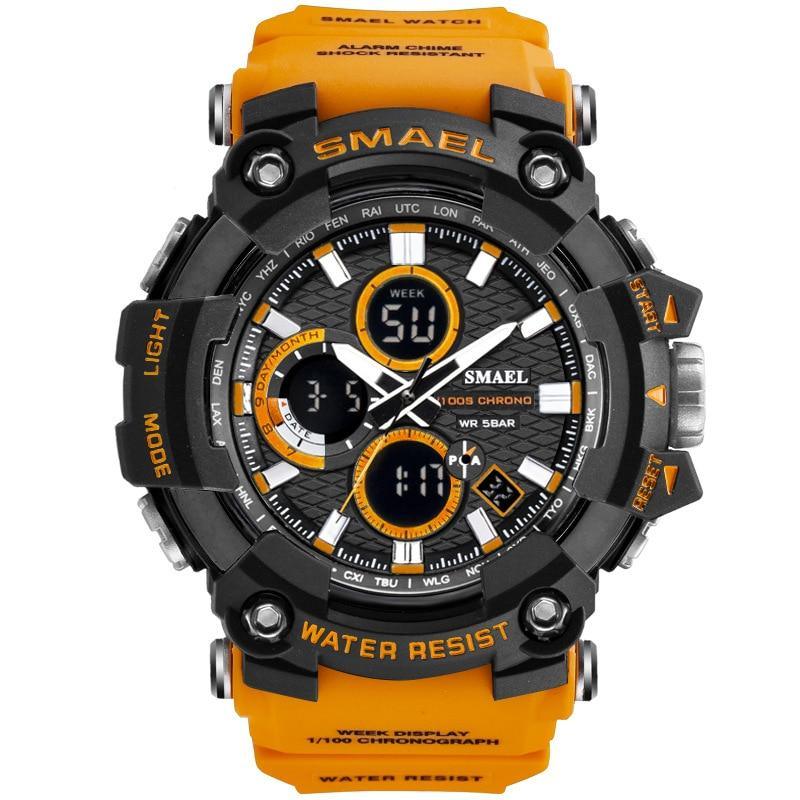 Men's Sports Watches Top Brand Luxury Military Quartz Watch Men Waterproof 50M Shock Digital Whats Relogio Masculino