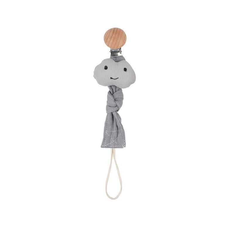 Modern Handmade Pacifier Chain Baby Teething Chains Crochet Rabbit Panda Beads Wooden Clips Wood Tiny Rod For Kids