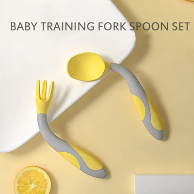 Unique Spoon For Baby Set Food Silicone Gel Spoon Baby Learn To Eat Training Bendable Soft Spoon Children Tableware