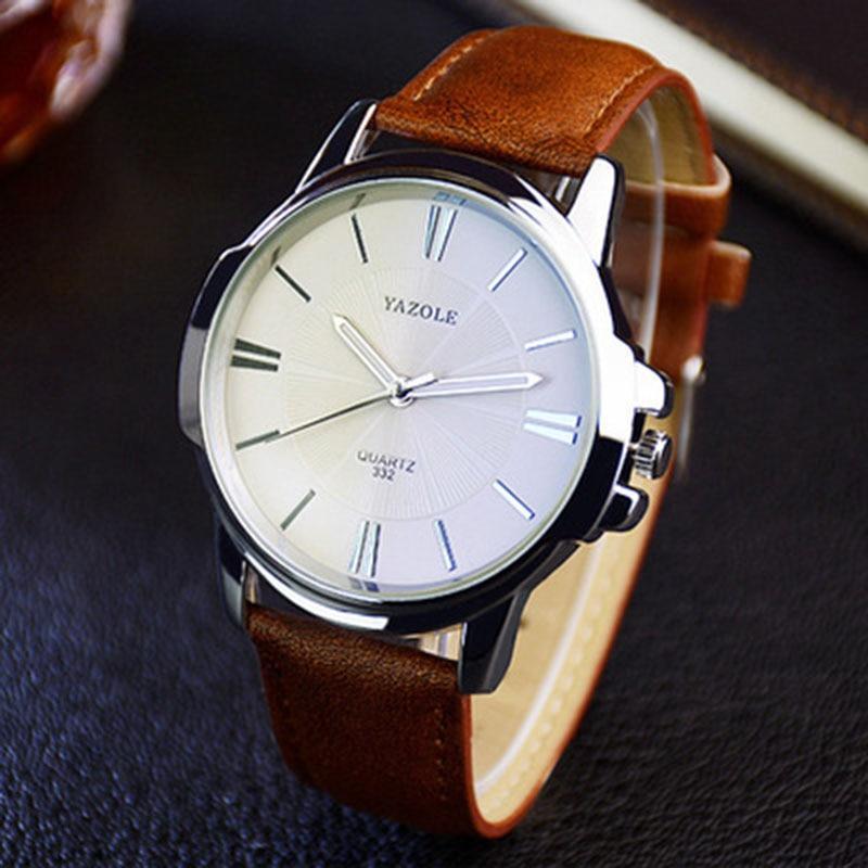 New Classic Men Watch Waterproof Leather Belt Luxury Business Style Excellent Design Perfect Gift