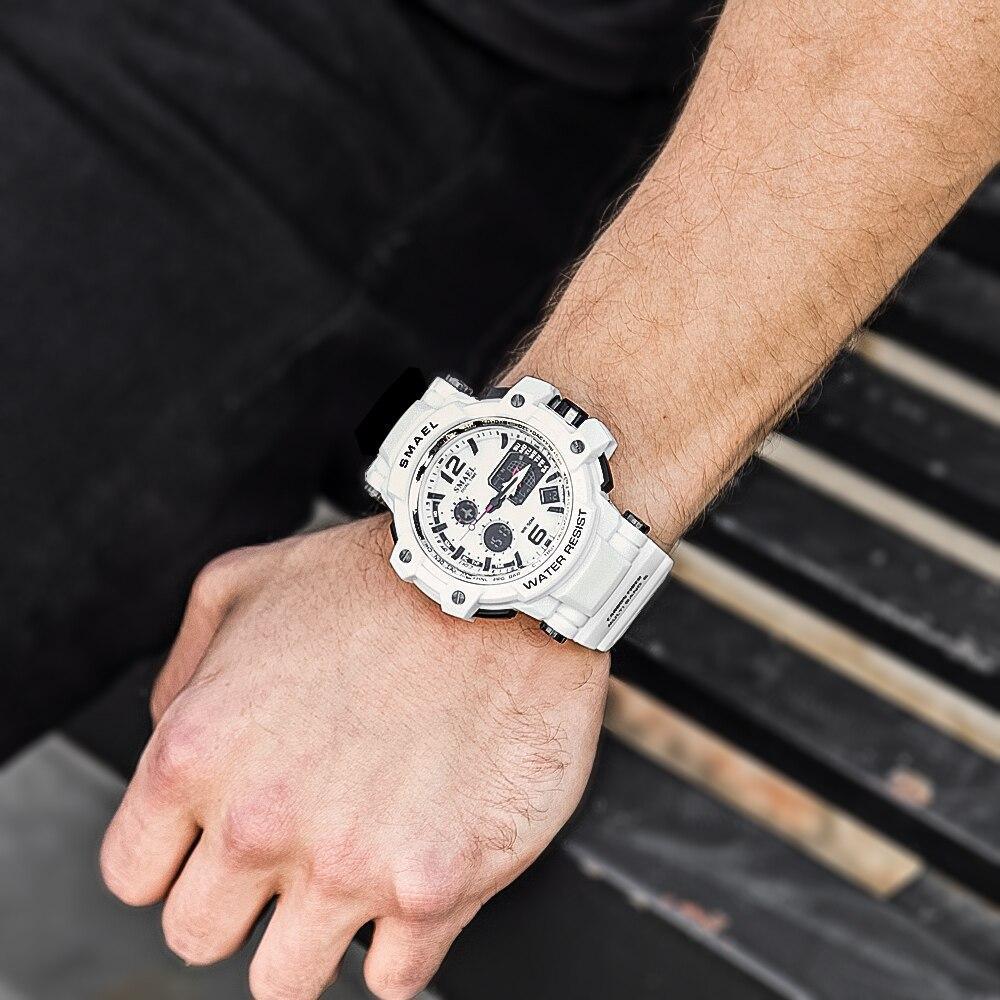 Sport Men Watch White LED Digital 50M Waterproof Casual Watch In Luxury Modern Design Relogios Masculino