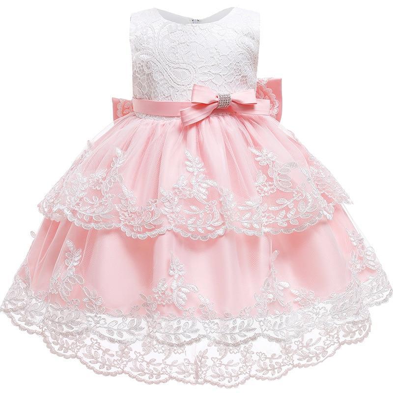 1st Birthday Dress For Baby Girl Clothes Princess Ceremony Pink Blue Red Dresses Excellent Look Unique Design