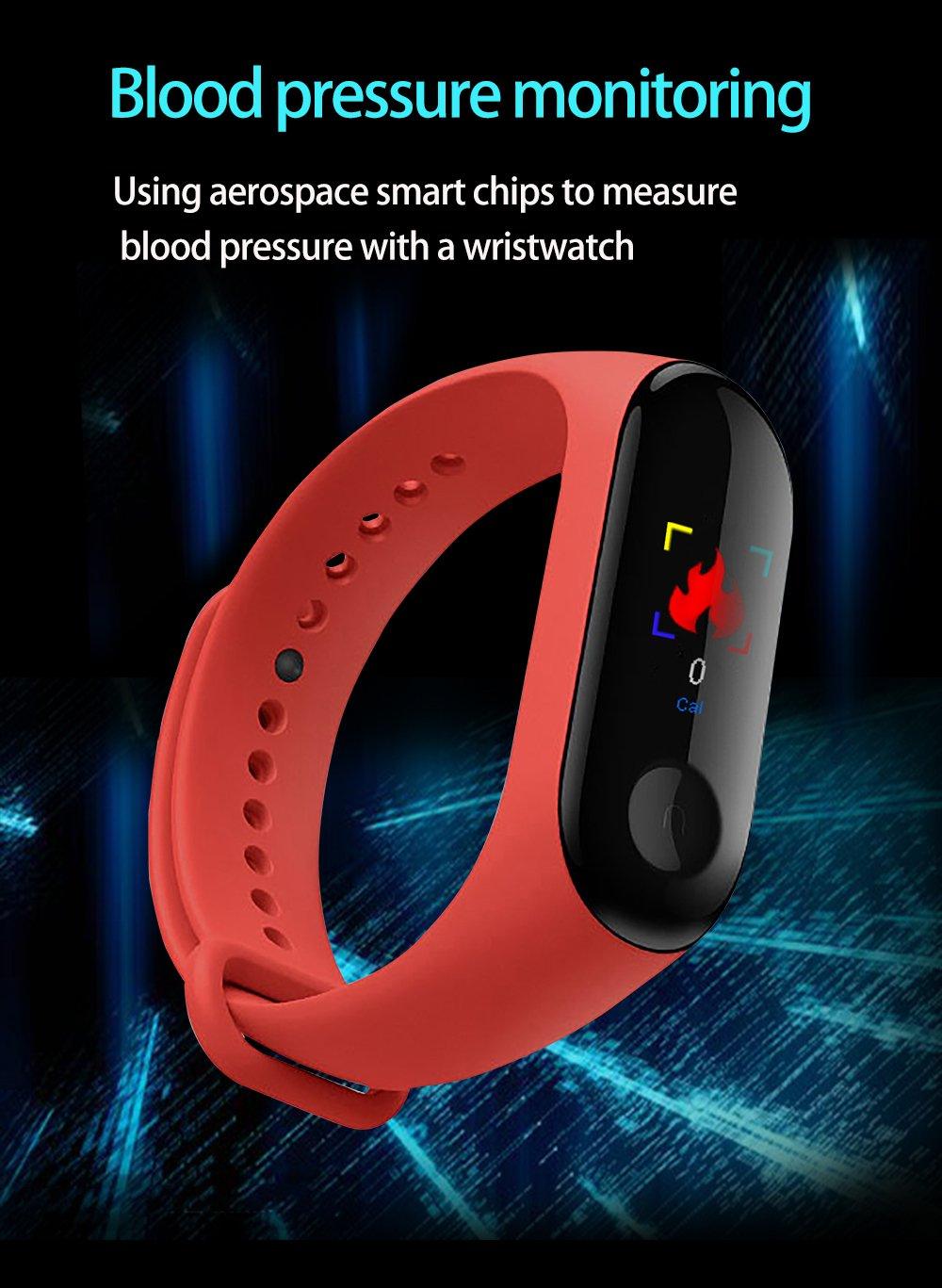Proffesional Smart Sport Watch With Band Blood Pressure Monitor and Bracelet M3Plus Wristband for Men and Women In Modern Design