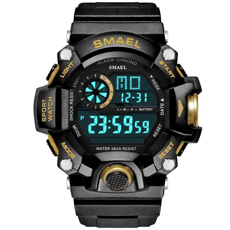 Digital Mens Sports Waterproof 50 M Watches With Auto Date relogio masculino Army Military Sports Unisex Watch