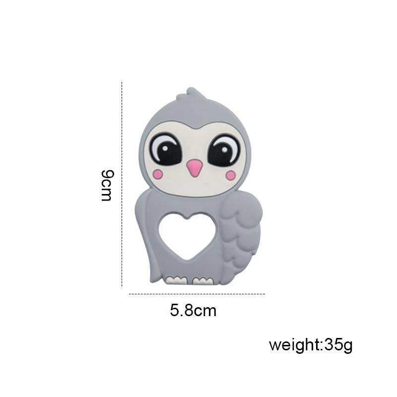 Silicone Baby Teether Toddler Toy, Stroller Accessories For Pacifier Chain Owl Food Grade Toys Baby Teether
