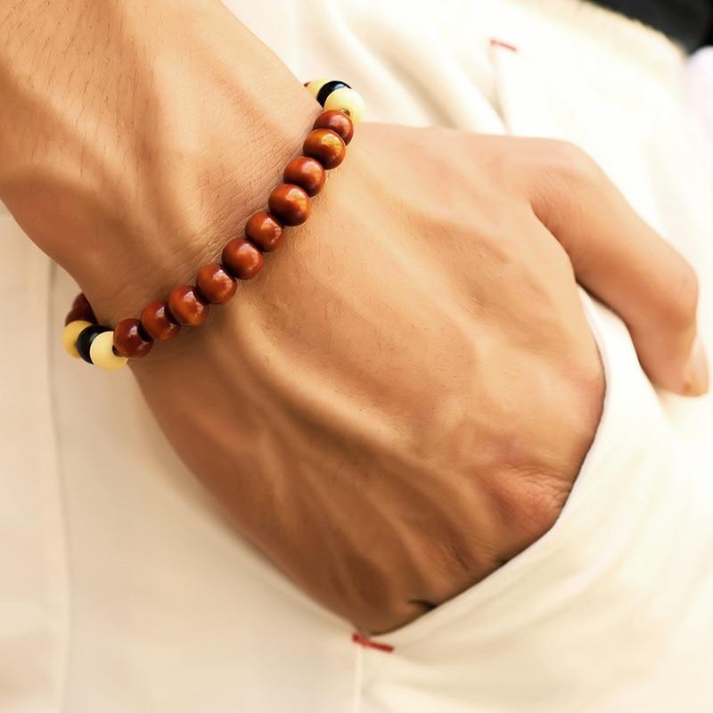 Lava Stone Men Wrist Bracelet Natural Moonstone Bead Tibetan Chakra Diffuser Bracelets For Men Jewelry Cool Gifts
