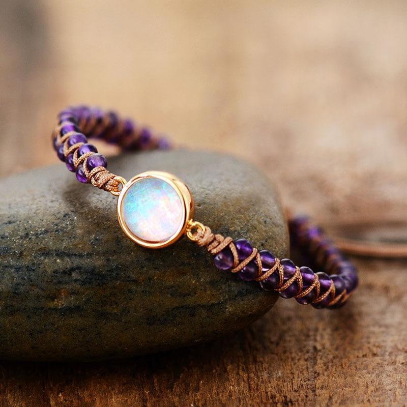 Handmade Luxury Wax Elegant Bracelet With Stone In Modern Colorful Design For Woman and Ladies