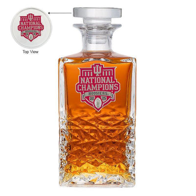 2025-26 Indiana National Champ Heritage Decanter