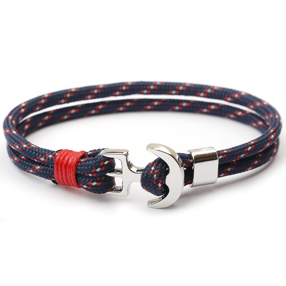 Amazing Multilayer Anchor Bracelets Charm Survival Rope Chain Fashion Jewelry Bracelet Men For Women Best Gift