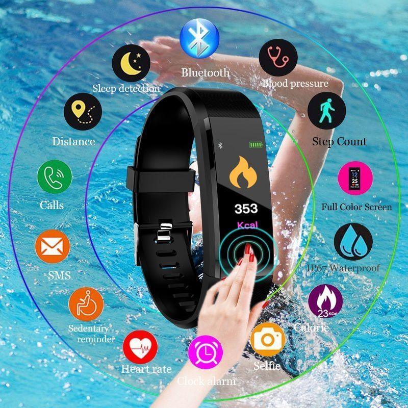 New Smart Watch For Men and Women With Heart Rate Monitor Blood Pressure Fitness Tracker Smartwatch For Sport Support IOS Android Sistems