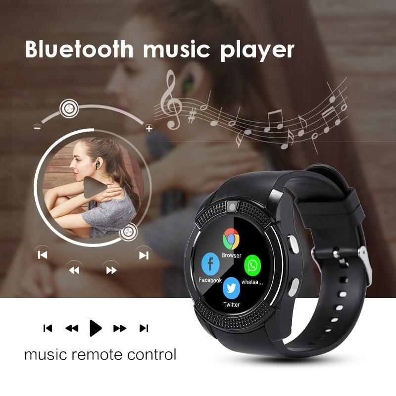Famous Sport Men Smart Watch WIth SIM card For Android and IOS sistems With Camera Rounded Answer Call Dial Call Smartwatch and Heart Rate Fitness Tracker